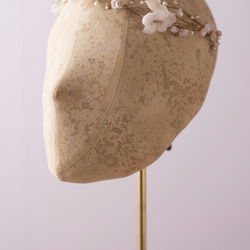 Boho like rain---handmade fabric hydrangea  headpiece 婚禮頭飾 第4張的照片