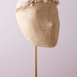 Boho like rain---handmade fabric hydrangea  headpiece 婚禮頭飾 第7張的照片