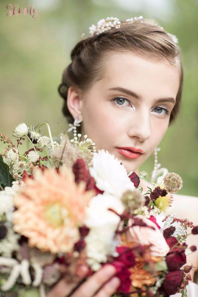 ミス・パステル淡水真珠や輸入粘土の花の結婚飾り/花輪/ブライダルヘッドドレス