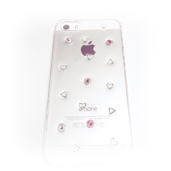《送料無料》煌めく宝石のiPhone7ケース   ピンク 2枚目の画像