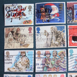 【送料無料】使用済みクリスマス切手20枚（消印） 3枚目の画像