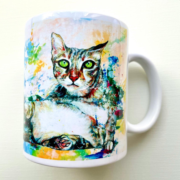 ネコのマグカップ 2枚目の画像