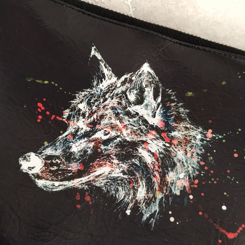 最終値下【匿名配送】国内作家様 おおかみポーチ 狼ポーチ 最終値下【匿名配送】国内作家様 おおかみポーチ 狼ポーチ その他