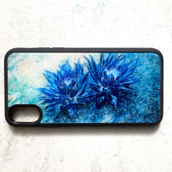［iPhoneX,XS］青い睡蓮のケース 1枚目の画像
