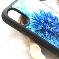 ［iPhoneX,XS］青い睡蓮のケース 2枚目の画像