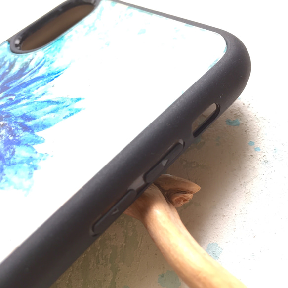 ［iPhoneX,XS］青い睡蓮のケース 4枚目の画像