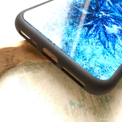 ［iPhoneX,XS］青い睡蓮のケース 5枚目の画像