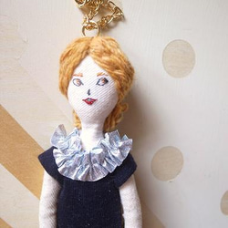 Doll　charm　-ピエロ襟の女の子チャーム 2枚目の画像