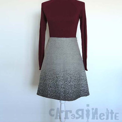 [一点もの・送料無料]イタリア人作家の秋冬・北欧テイストのスカート 6枚目の画像