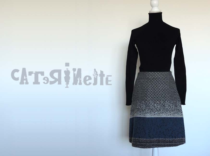 【受注生産・送料無料】イタリア人作家の秋冬・北欧テイストのスカート