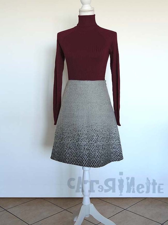 [20%OFFクーポン]イタリア人作家の秋冬・北欧テイストのスカート 6枚目の画像