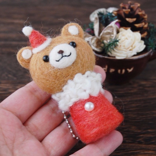 Sayaさまご注文品 くまちゃんのクリスマスオーナメント