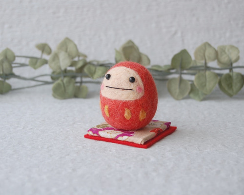 ✿mika様用✿羊毛フェルト✿うしさんと✿だるまちゃん✿おもちちゃん✿ 1_6aa8d088fd3ff5e79f8db7221d4e