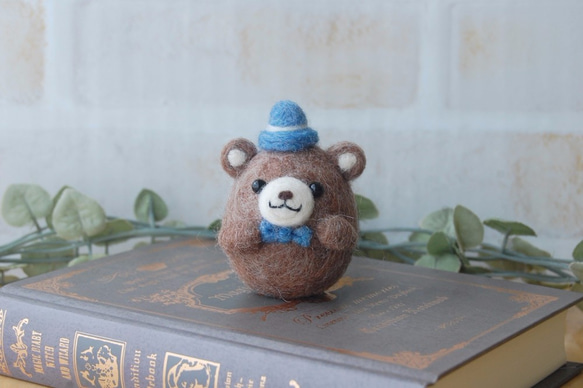 羊毛氈：Chibikoro泰迪熊（藍色） 第1張的照片