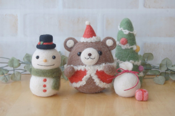 羊毛氈吉祥物Korokuma陳聖誕節集 第2張的照片