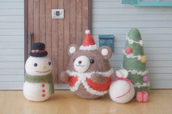 羊毛氈吉祥物Korokuma陳聖誕節集 第3張的照片