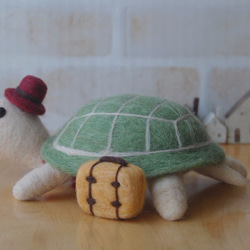 羊毛氈吉祥物：“龜誰旅行。” 第2張的照片