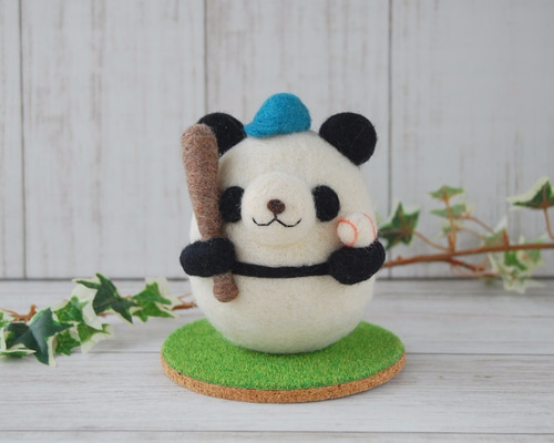 yano-kun 羊毛フェルト 作品 お月見パンダんご yano-kun 羊毛フェルト 作品 お月見パンダんご yano-kun様 専用 羊毛