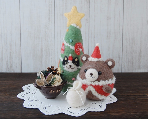 マニー　くまのぬいぐるみ、クリスマスツリー DITZクライミングツリーベア/ポーラーベア100cm｜クリスマス雑貨の通販