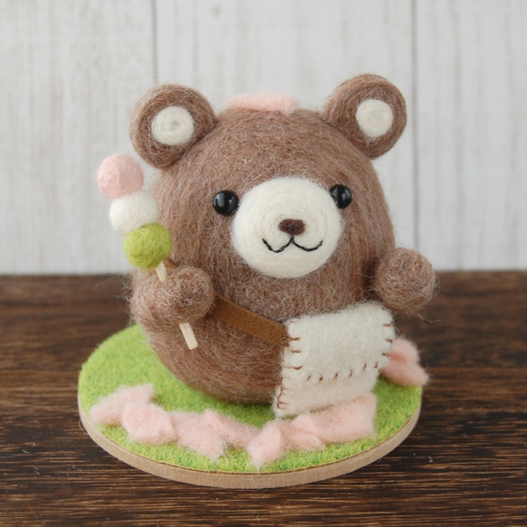 sakura 人気作家 羊毛フェルト テディベア ハンドメンド ぬいぐるみ
