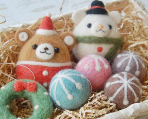 ✿羊毛フェルト✿クリスマスの夜に…✿