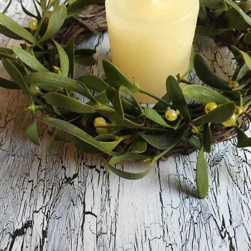 クリスマス宿り木リース Amazon.co.jp: RAZ Imports 2021 Holiday Homestead 20インチ ヤドリギ