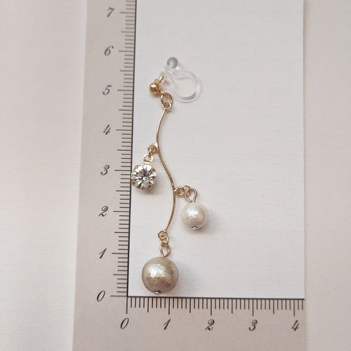 再販10以上&送料無料♡コットンパールセット ネックレス イヤリング  