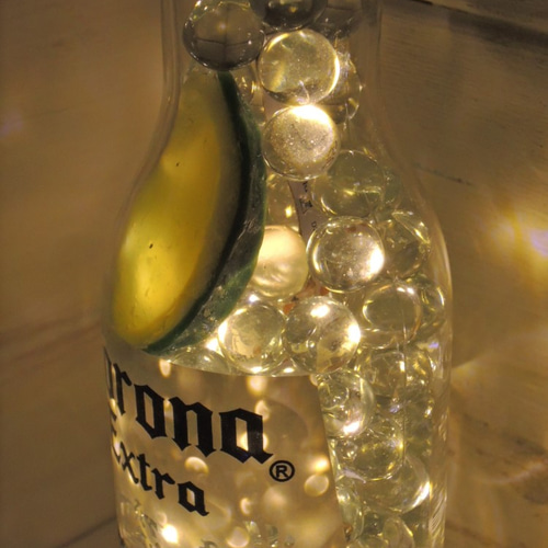 癒しのボトルランプ 「ライム入りコロナビール」 スタンドライト