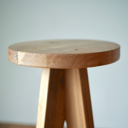 【送料無料】古材を使って製作したウッドスツールです。 STAGE PLANK 古材ウッドスツール 椅子（チェアー）・スツール