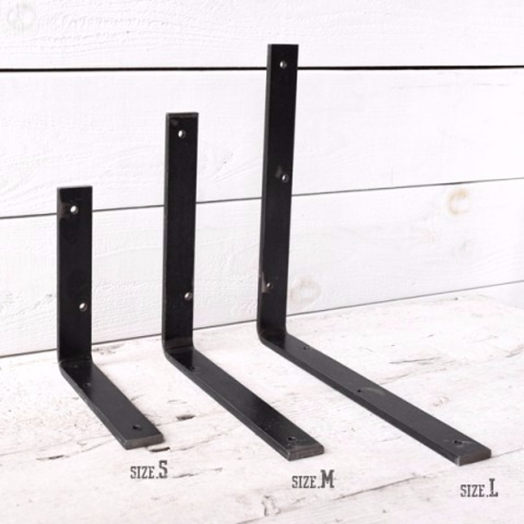 Mサイズ　Ｌ型アイアンブラケット 5枚目の画像