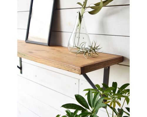 古材の漆黒栗板　リバーシブル板とコの字ラックまとめて 古材の漆黒栗板 リバーシブル板とコの字ラックまとめて 古