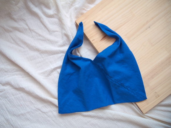 あづま袋/Sサイズ/ブルー/お弁当袋に/あずま袋 2枚目の画像