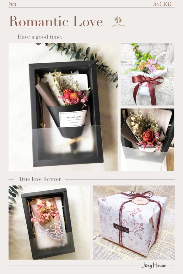 ❤送禮專用禮盒❤ 乾燥花束+大禮盒 (直購區) 第3張的照片