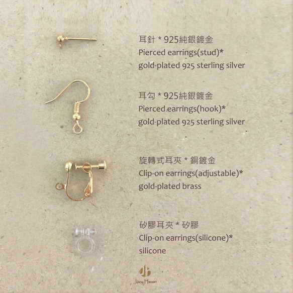 Forest Fairy・Dried flowers pierced / clip-on earrings 7枚目の画像