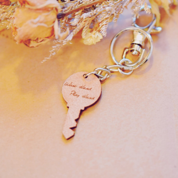客製化-結婚-生日-好朋友-情人節-交換禮物-皮質迷你鑰匙の鑰匙圈 第2張的照片