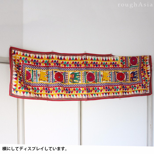 【タスペトリー】インド布　ハンドメイド ハンドメイドの壁掛けコットンの伝統的なインドの織物
