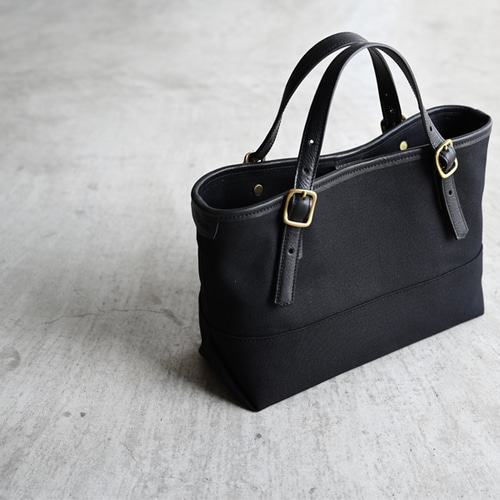 □帆布とミネルバボックスのミニマルトートバッグ□お好きなレザー