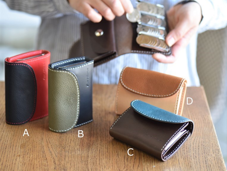【カラーオーダー】ミネルバボックス＆ブッテーロのコインキャッチャー付きの手のひらサイズの小さなお財布