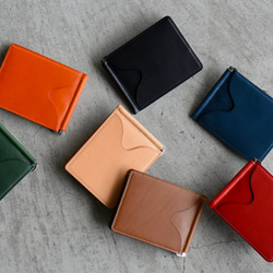 〝オーダー品〟マネークリップ コンパクト財布 カスタムオーダー【CARVA】マネークリップ二つ折り財布