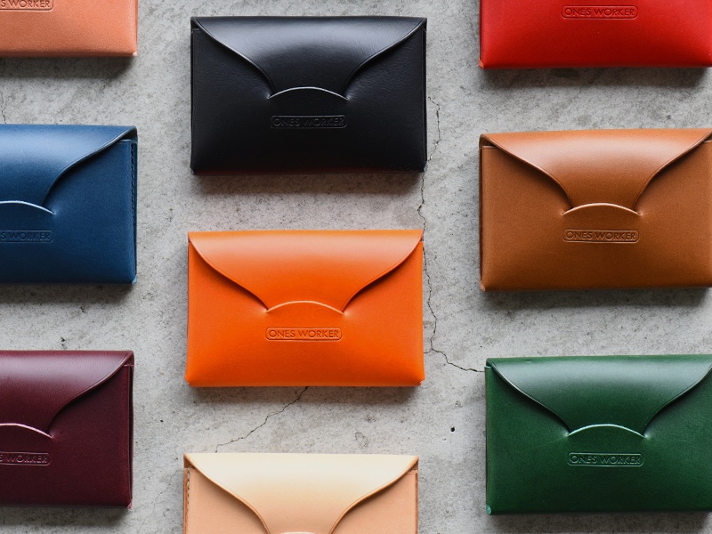 ■16カラーから選べるブッテーロの名刺入れ　ビジネスカードケース　カードケースにも