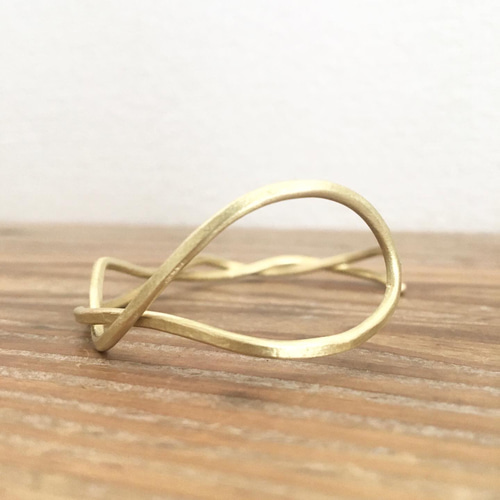 真鍮バングル 再販☆Simple brass bangle（幅20mm*25mm）☆シンプル☆真鍮