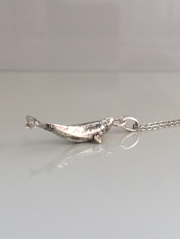 銀項鍊“海豚” 第1張的照片