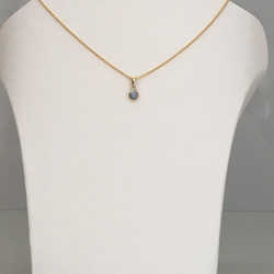 真鍮ネックレス「opal」 3枚目の画像