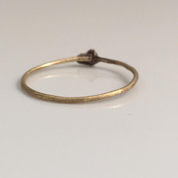 黃銅戒指“心” 第2張的照片