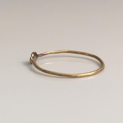 黃銅戒指“心” 第3張的照片