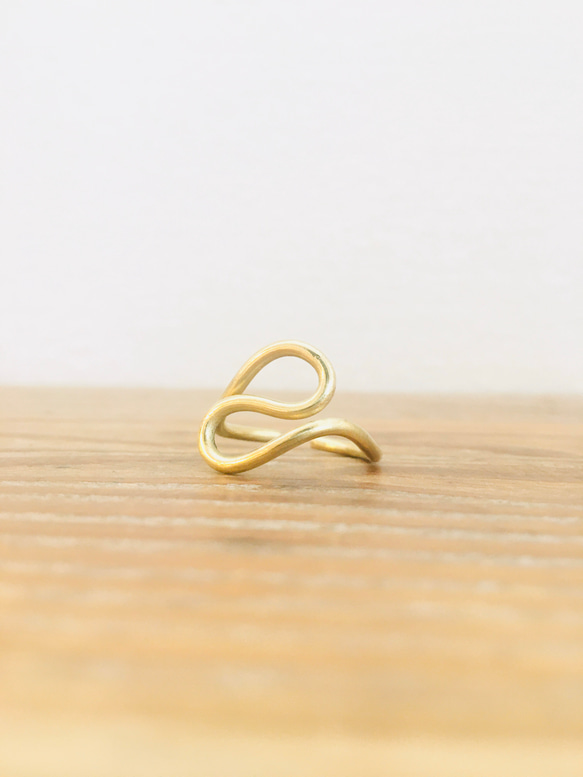 黃銅戒指“金蛇” 第1張的照片