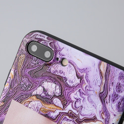 Glancez No Phone Allowedオリジナルの唇紫水彩スローガン3D三次元両面Apple携帯ケース 9枚目の画像
