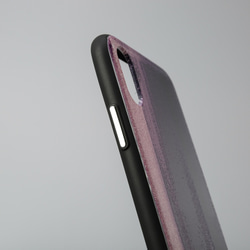 Glancez紫色黃昏水墨藝術原創3D立體雙面蘋果手機殼 第6張的照片