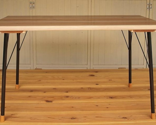 115X60木製脚ウォールナットワックス仕上げテーブル 115X60木製脚ウォールナットワックス仕上げテーブル