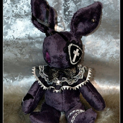 【usagi noir】ウサノア ぬいぐるみ 紫 1枚目の画像